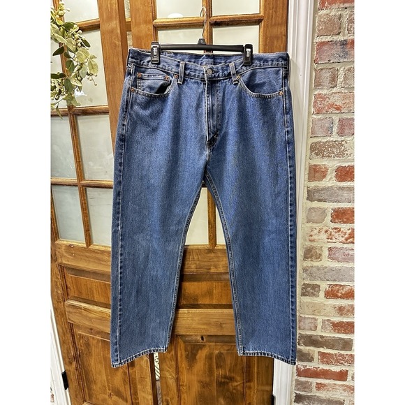 Levi's Other - Levi's 505 Regular Fit Jeans Men 38x30 Med Wash Straight Leg Denim Classic